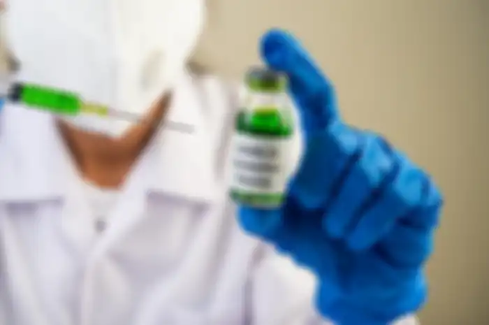 Ilustrasi vaksin virus corona.