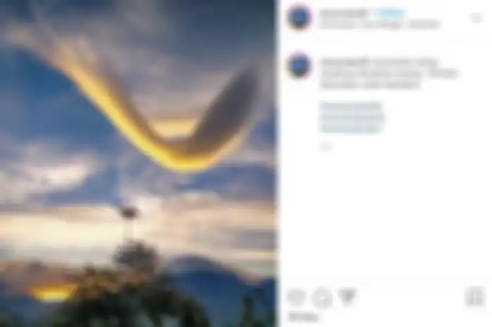 Fenomena awan berbentuk menyerupai huruf V