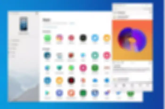 Tampilan aplikasi Your Phone menjalankan aplikasi Android di laptop Windows 10