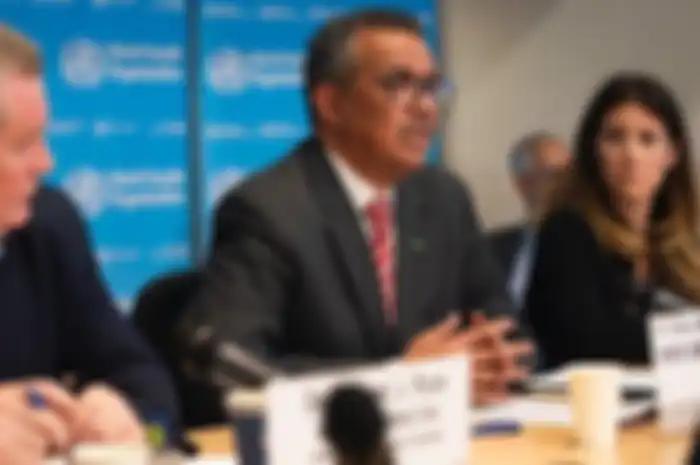 Direktur Jenderal WHO Tedros Adhanom Ghebreyesus dalam konferensi pers yang berlangsung pada Rabu (11/3/2020).
