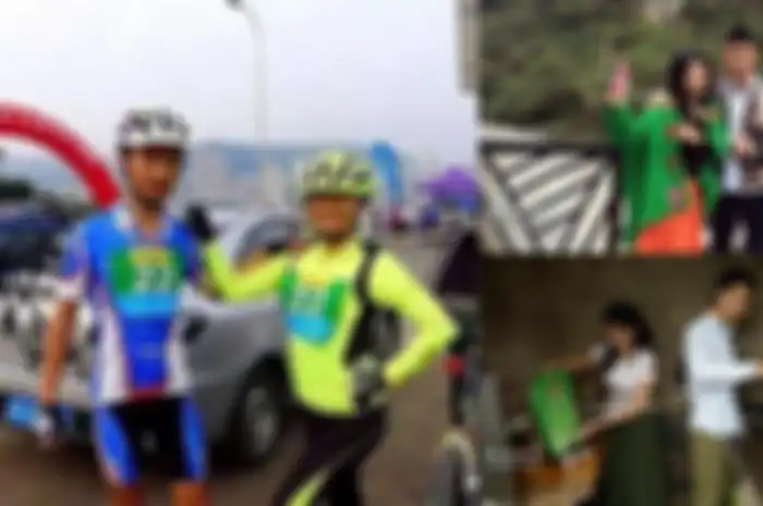 Kisah viral pemuda yang menikahi janda 23 tahun lebih tua, cinta berawal dari balap sepeda