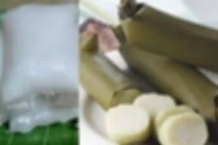 Lontong modern, dibungkus plastik VS lontong klasik, yang dibungkus daun.