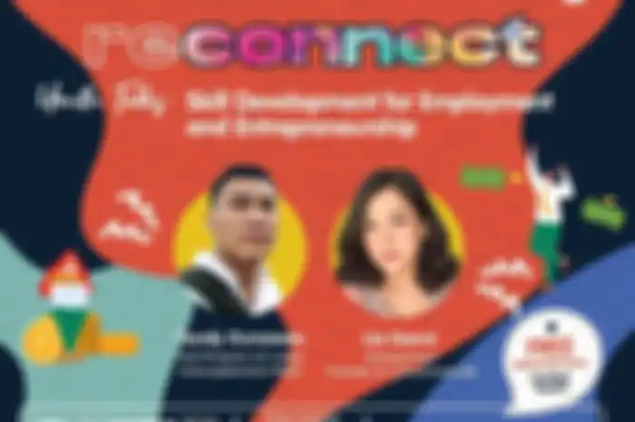 Acara webinar HAI dan CewekBanget.id bertajuk Reconnect Youth Talks: Skill Development for Employment and Enterpreneurship.
