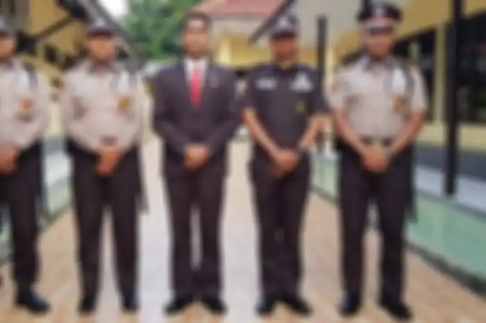 Penampakan seragam baru satpam 2020 berwarna coklat. 