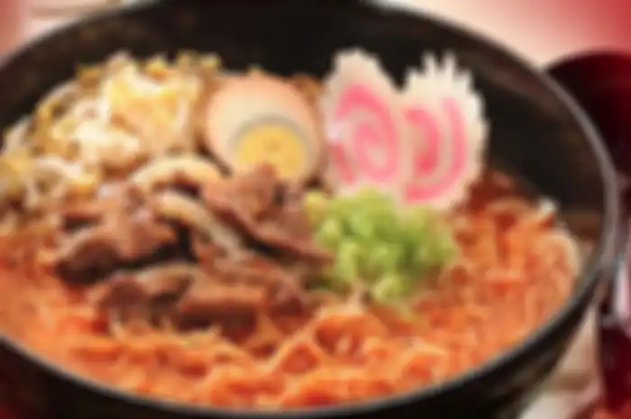 Ilustrasi mi ramen Jepang