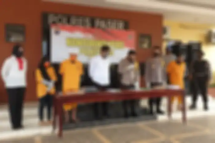 Polres Paser saat memberikan keterangan pers di Tanah Grogot, Paser, Kaltim, Senin (14/9/2020).