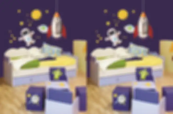 Idola anak dijadikan objek dekorasi di kamar anak yang membangkitkan imajinasi.