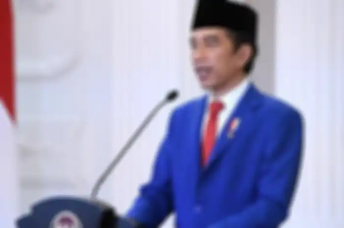 Jokowi menyampaikan pidato perdananya dalam Sidang Majelis Umum (SMU) ke-75. 