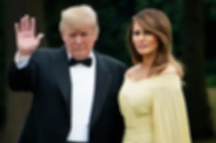 Presiden Amerika Serikat Donald Trump dan istrinya, Melania Trump.