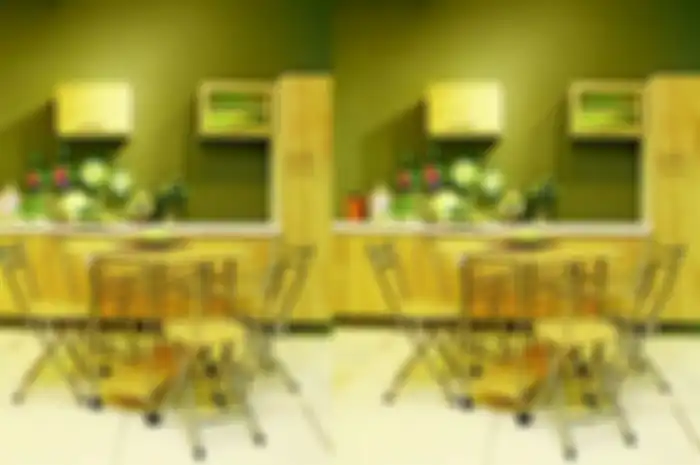 Ilustrasi furnitur lipat berupa kursi makan.