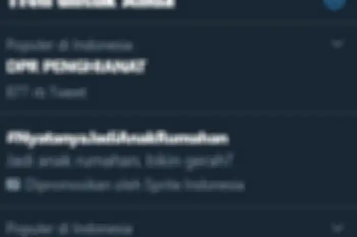 Trending Topic di Twitter hari ini, Selasa (6/10)