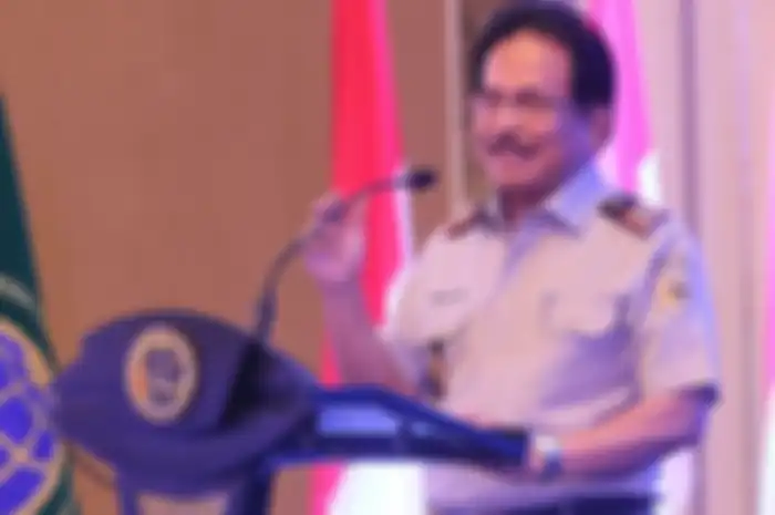 Menteri ATR/BPN Sofyan A. Djalil saat membuka RakernasTahun 2020 di Hotel Shangri-la, Jakarta, (21/1/2020).