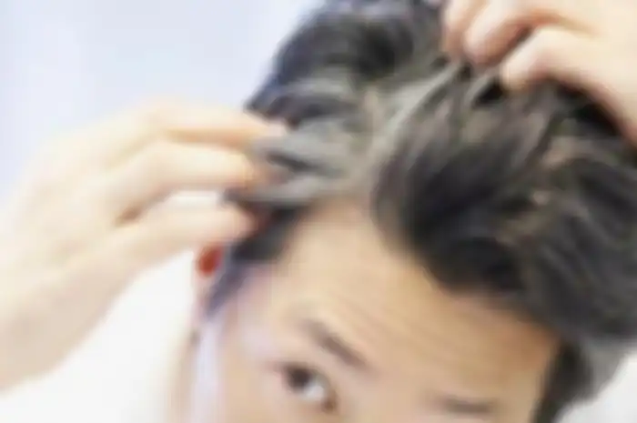 Ilustrasi rambut beruban