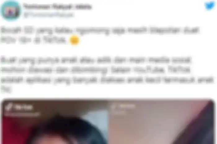Konten TikTok menirukan adegan orang dewasa.