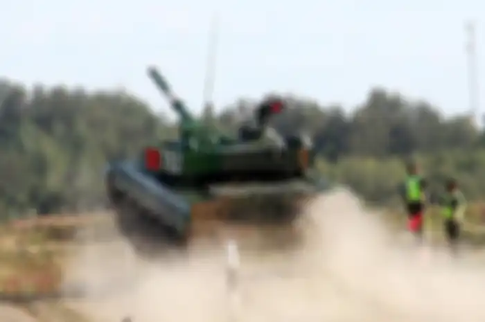 (ilustrasi) Armada Tank China yang sedang latihan
