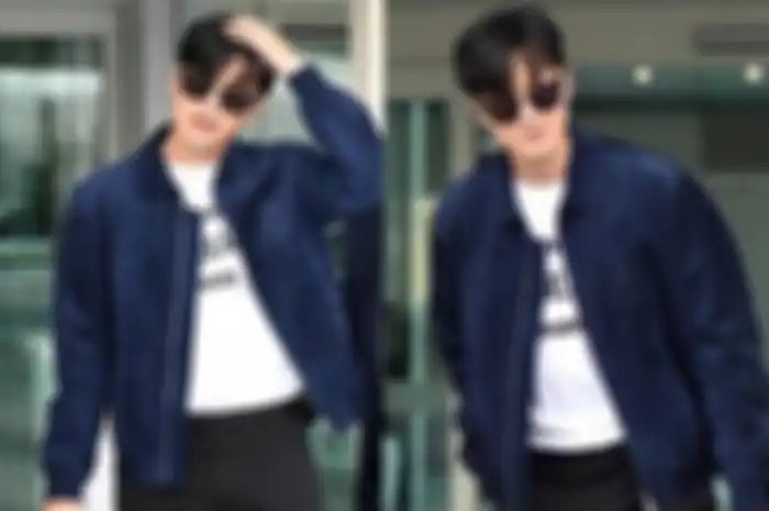 Style necis Lee Min Ho di bandara.