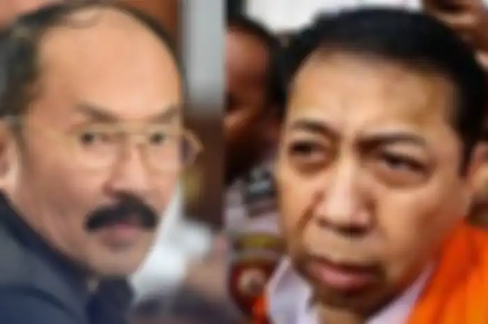 Kolase foto Fredrich Yunadi dan Setya Novanto