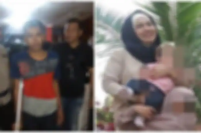 Pelaku Suyanto (kiri) dan korban, Titi (kanan) kasus pembunuhan sadis menghebohkan warga Rumah Susun Sederhana Sewa (Rusunawa) Kasnariansyah, Kecamatan Ilir Timur 1, Kota Palembang, Selasa (10/11/2020)