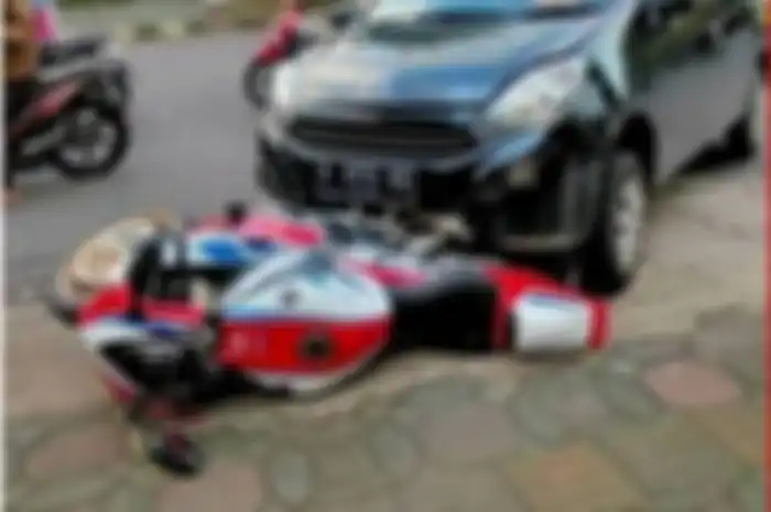 Kasus tabrakan Honda CBR1000RR SP Vs Daihatsu Ayla berakhir damai.