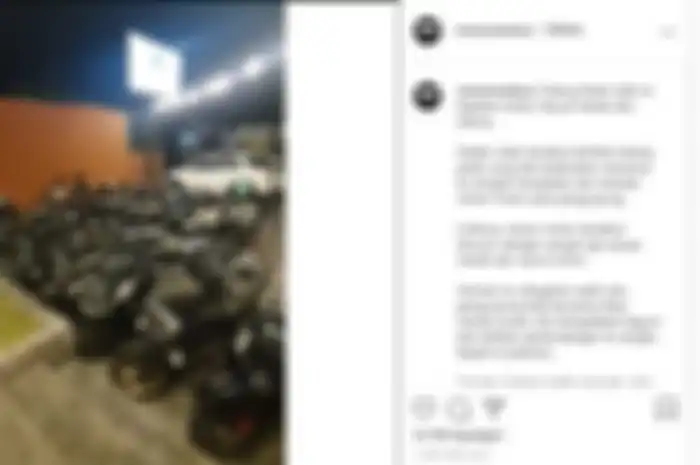 Viral Tukang Parkir Menata Motor Sesuai Warna dan Merk-nya 