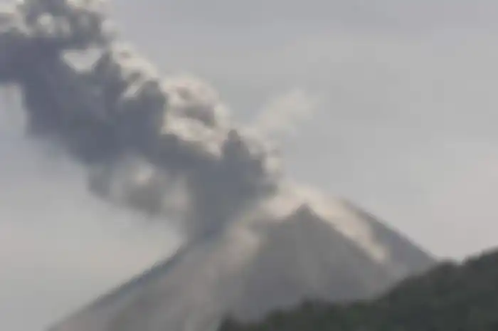 Ilustrasi letusan Gunung Merapi