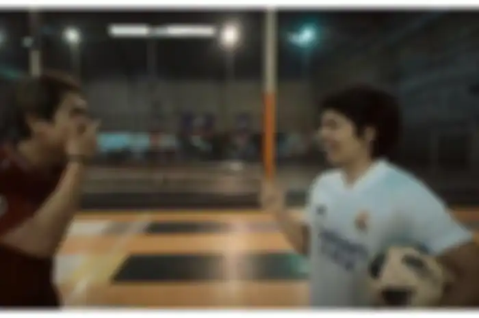 Rizky Billar bermain futsal bersama YouTuber Atta Halilintar, Rabu (9/12/2020).