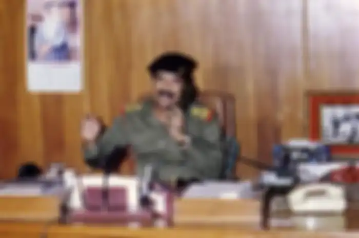 Saddam Hussein pada 1991.