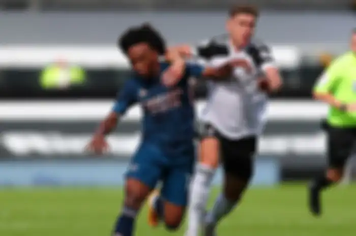 Pemain Fulham dalam laga kontra Arsenal di partai pembuka Premier League yang digelar di Stadion Craven Cottage, Sabtu (12/9/2020).