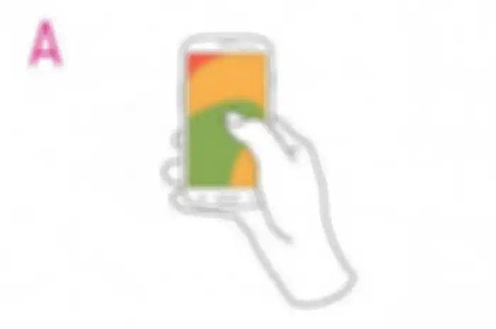 Cara pegang smartphone
