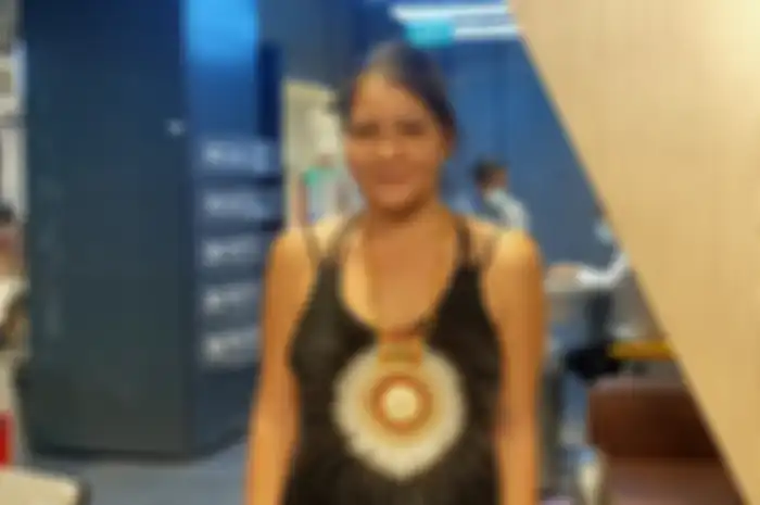 Melanie Subono saat ditemui di Lippo Mall Puri, Jakarta Barat, Jumat (18/12/2020).