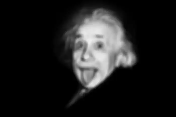 Foto Albert Einstein menjulurkan lidahnya yang legendaris