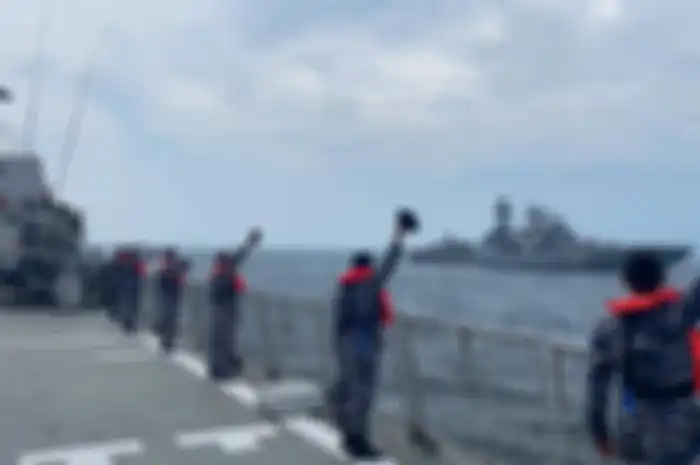 TNI saat latihan bersama pasukan Rusia