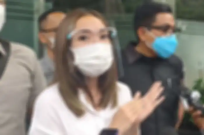 Gisella Anastasia saat dijumpai di Polda Metro Jaya, Sudirman, Rabu (23/12/2020).