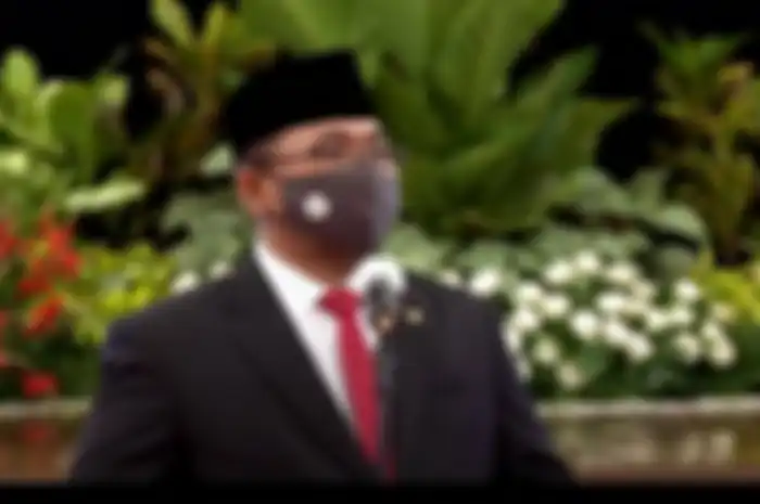 Menteri Agama Yaqut Cholil Qoumas memberi sambutan usai pelantikan di Istana Negara, Rabu (23/12/2020). 