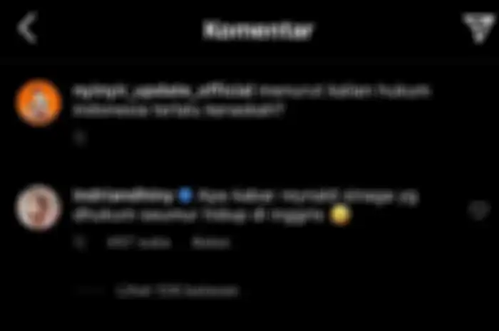 Komentar @indriandhiny yang dinyinyirin netizen.