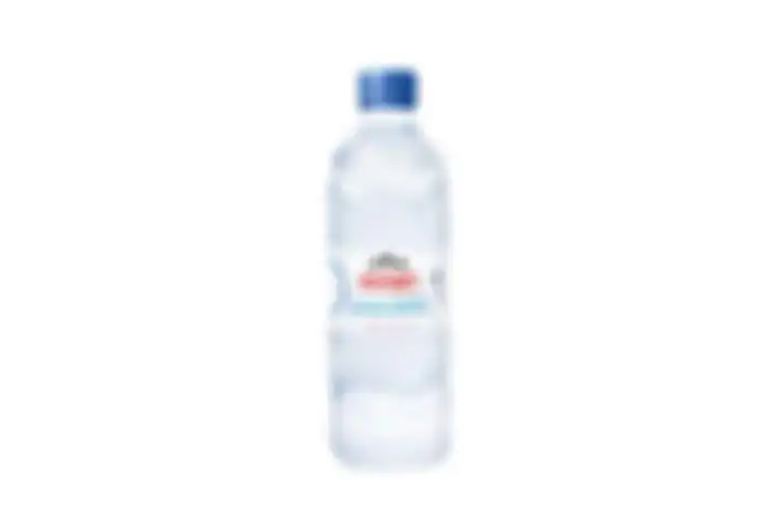 Botol air mineral Evian rancangan Virgil Abloh