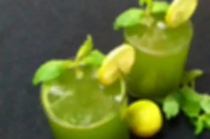 Jus lemon dan daun ketumbar