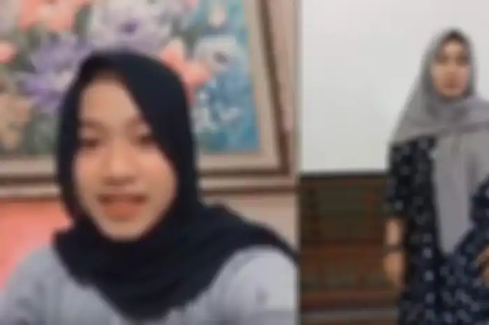 Agesti Ayu (kiri) pelapor kasus penganiayaan oleh ibu kandung di Demak. Sumiyatun (kanan) terlapor. 