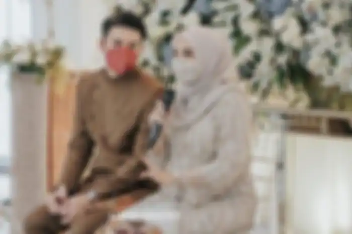 Zaskia Sungkar dan Irwansyah di acara tujuh bulanan, Jakarta Selatan, Minggu (17/1/2021) 