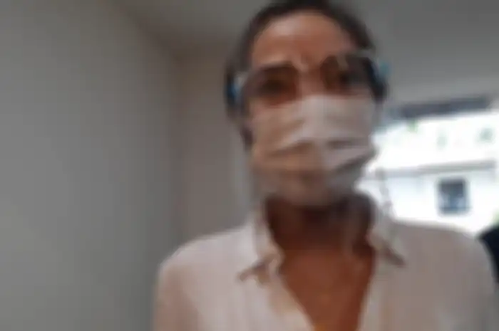 Gisella Anastasia saat ditemui Grid.ID di Polda Metro Jaya, Jakarta Selatan, Senin (18/1/2021).