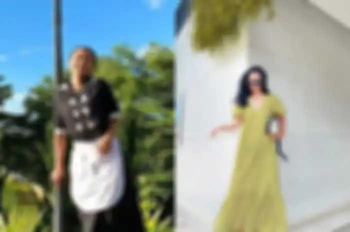 Penampilan Ayya Renita yang begitu berbeda.