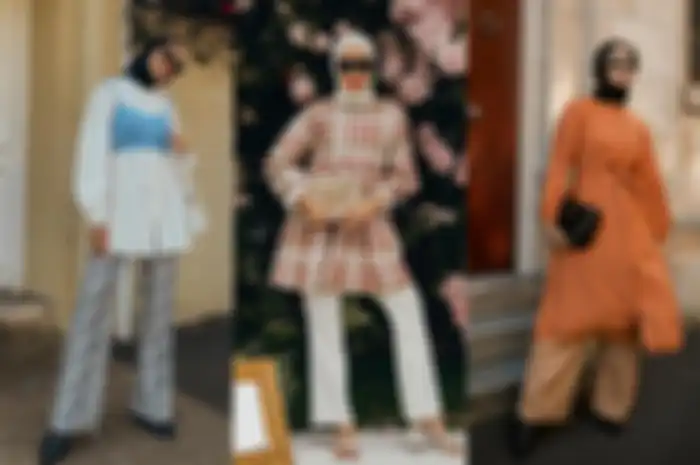 Fashion tunik hijab ala Ana Octarina