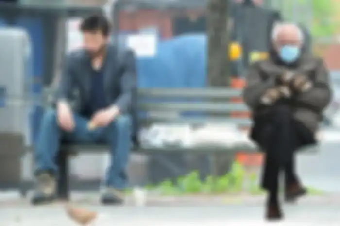 Keanu Reeves x Bernie Sanders