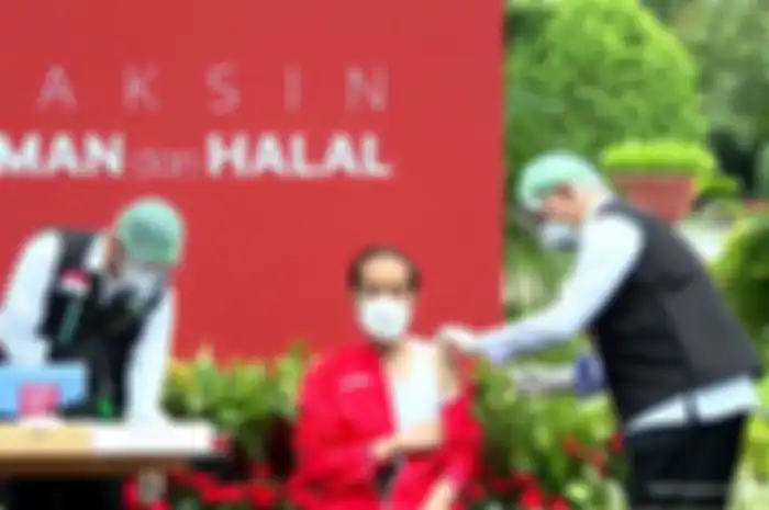 Presiden Jokowi kembali disuntik vaksin Covid-19 dosis kedua