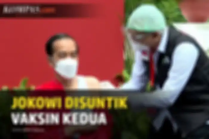 Jokowi terima suntik vaksin kedua, Rabu (27/1/2021).