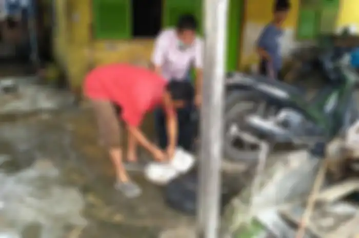 Seorang personel polisi memasukkan kepala kucing yang viral di media sosial ke dalam karung di Jalan Tangguk Bongkar 7, Kelurahan Tegal Sari Mandala, Kecamatan Medan Denai pada Kamis (28/1/2021). Di dalam karung tersebut, ditemukan lebih dari dua kepala kucing.
