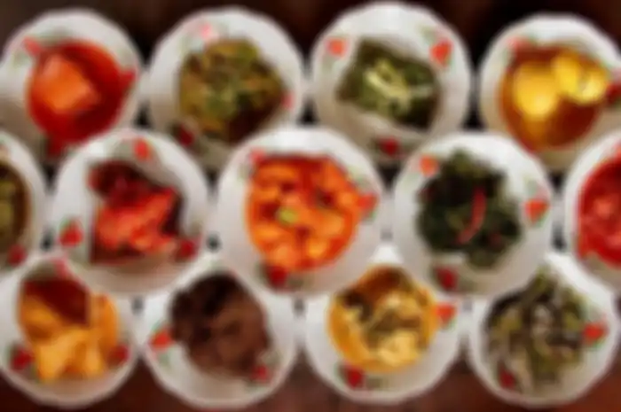 Ilustrasi masakan Padang