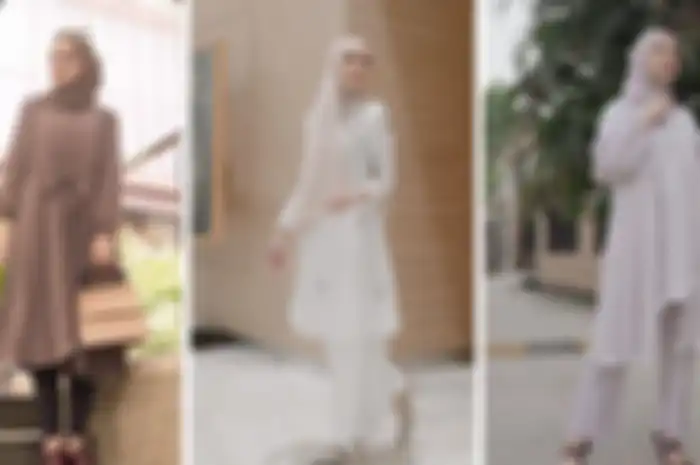 Model tunik hijab yang bikin terlihat ramping