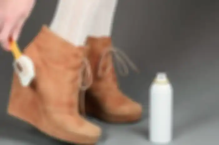 Ilustrasi sepatu suede