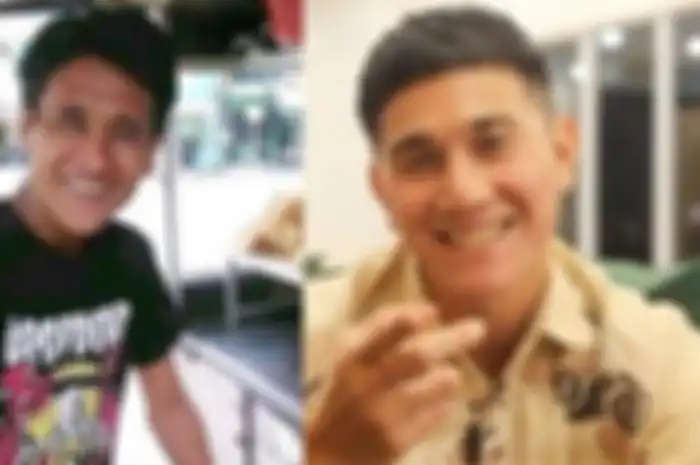 Kolase Vino G Bastian dan Penjual Gorengan yang tampak mirip dengannya.